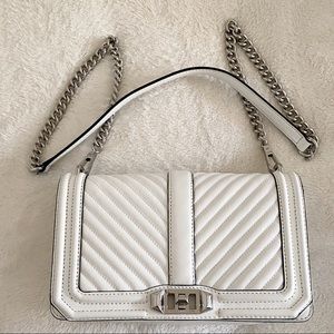 Rebecca Minkoff Love Chevron Quiltted Crossbody Bag